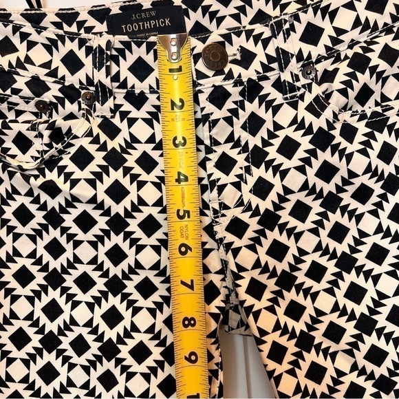 J Crew Toothpick Ankle Skinny Jeans Aztec Print Womens (28) Waist 30" Inseam 26" - Picture 6 of 8